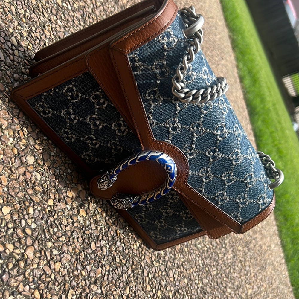 Gucci Dionysus handbag Large 100% Authentic 
Blue, Denim - Jeans